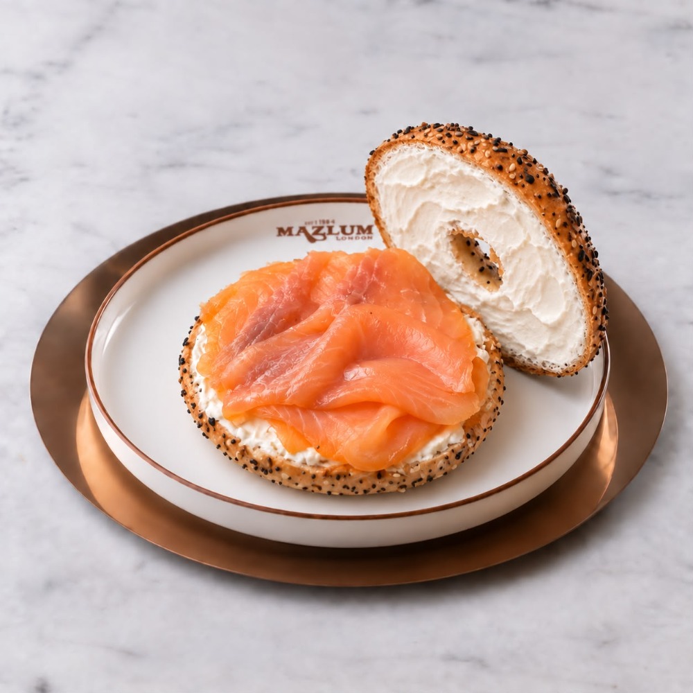 Salmon Bagel Sandwich