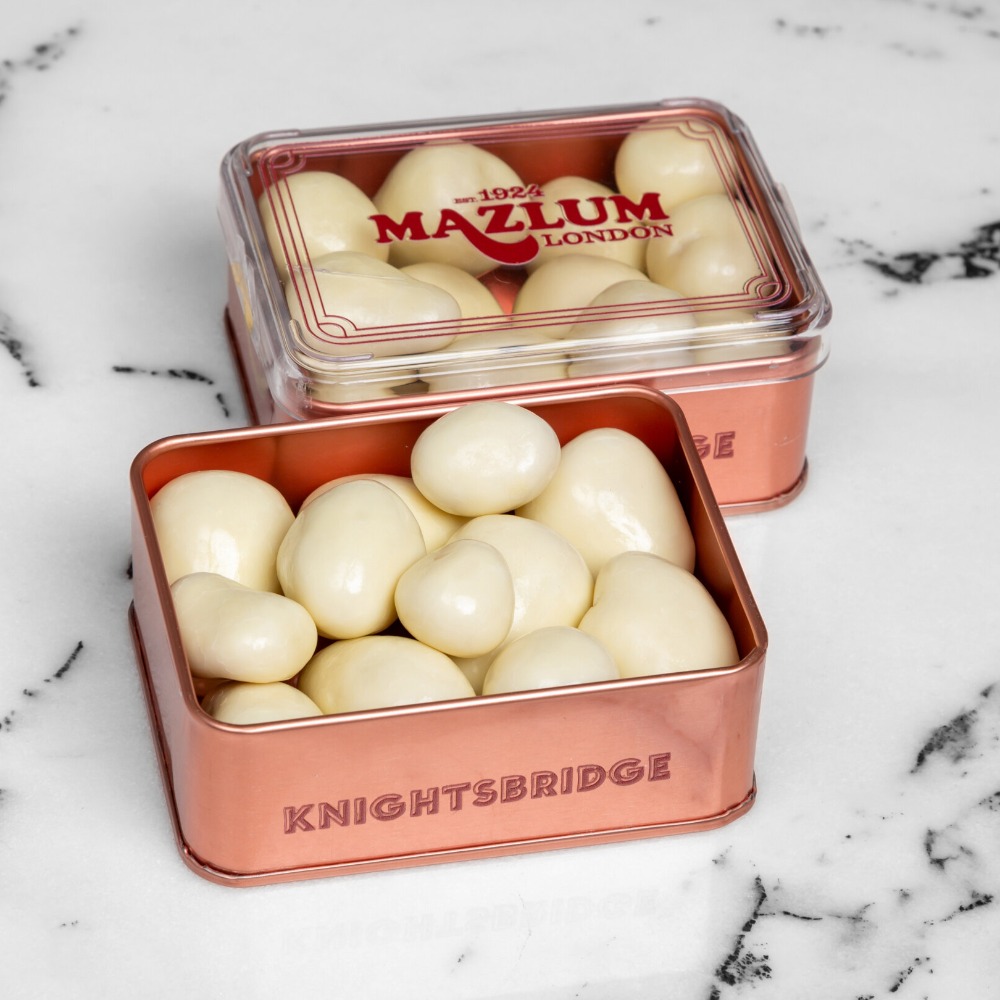 Strawberry White Chocolate Small Tin Box