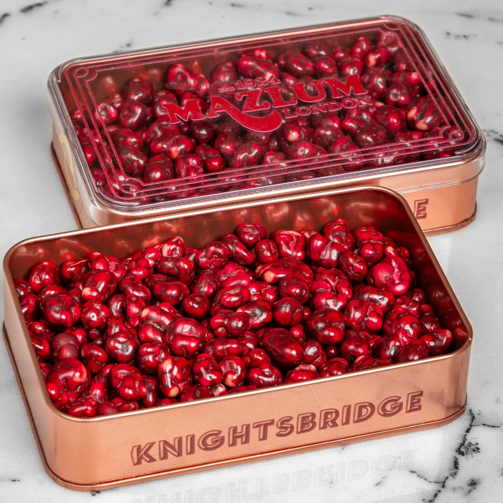 Raspberry Dragee Large Tin Box